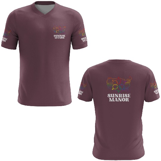 Sunrise Manor Pride Flag Pride Month LGBTQ Flag 3D T Shirts
