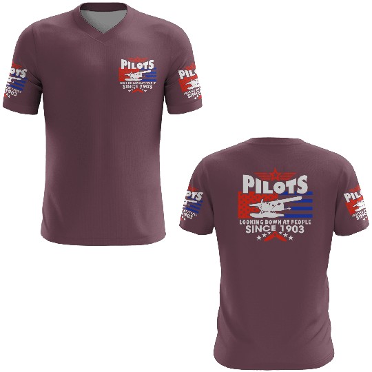 Pilots Looking Down At People SINCE 1903 3D T Shirts