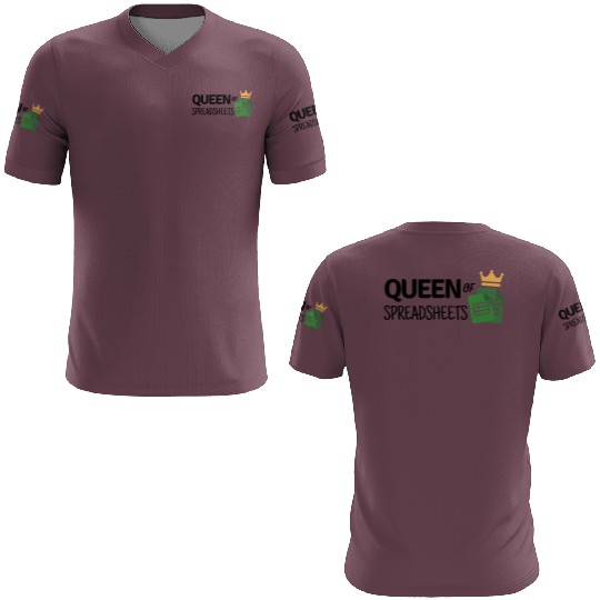 Queen of Spreadsheets - Excel, Accounting, Sheets 3D T Shirts