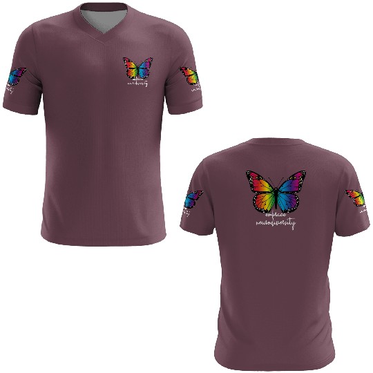 Embrace Neurodiversity Butterfly Autism Awareness 3D T Shirts