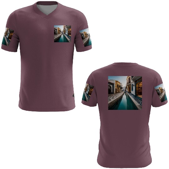 Fantasy pictures ,town Morocco ,city Tangier 3D T Shirts