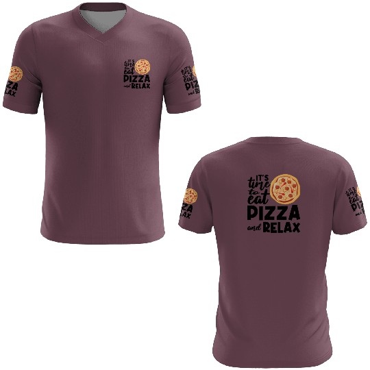 Its Time To Relax Pizza Eating Pizza Lover Italia 3D T Shirts