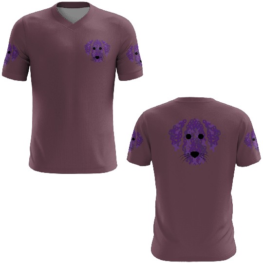 Purple Ribbon Dog Face Lupus Inspirational Awarene 3D T Shirts