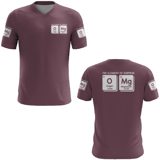Periodic Table Omg The Element Of Surprise Science 3D T Shirts