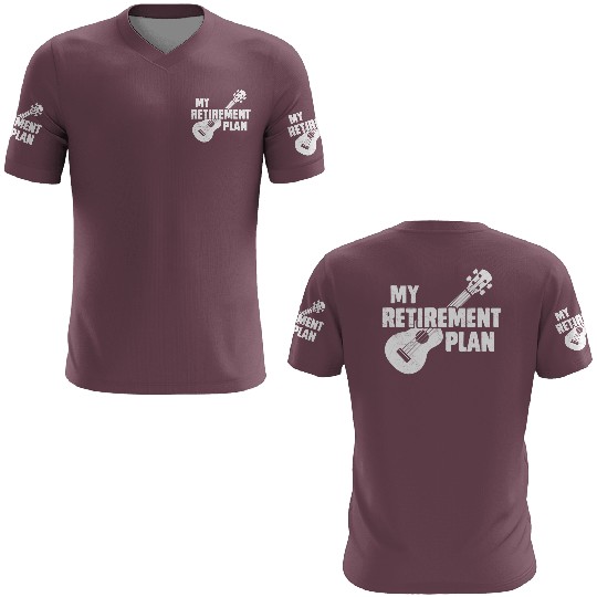 Ukulele My Retirement Plan Instrument Image 3D T Shirts