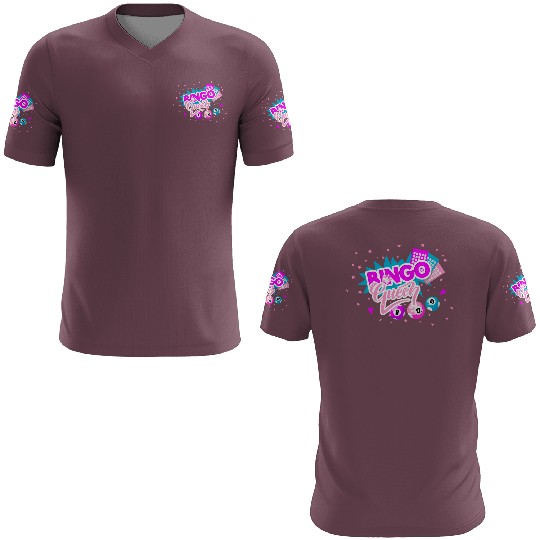 Bingo Queen Pocket Balls Fun 3D T Shirts