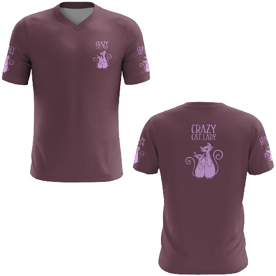 Crazy Cat Lady For Cat Purple 3D T Shirts