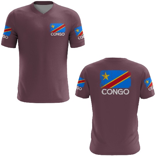 Congolese Flag Made In Congo 3D T Shirts