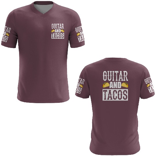 Guitar And Tacos Funny Taco Bass Guitar 3D T Shirts