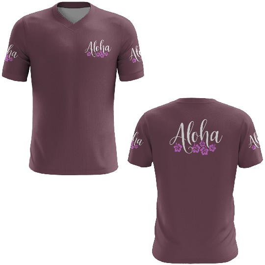 Aloha Hawaiian Hibiscus Flower Surfer Maui Kauai 3D T Shirts
