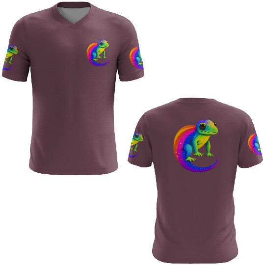 Gay Pride Gecko 3D T Shirts