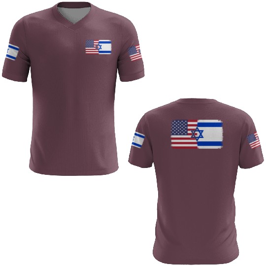 Israel Usa Flag 3D T Shirts