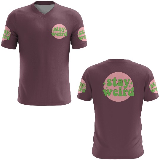 Stay weird 80s yellow stars 3D T Shirts