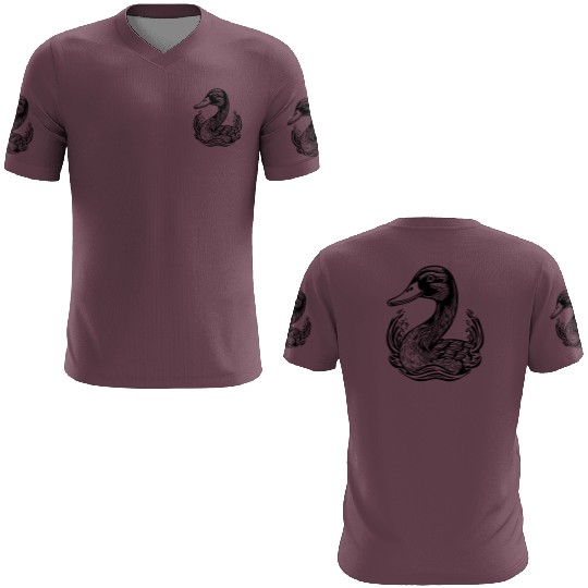 Duck Bird Nature Pond 3D T Shirts