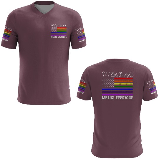 We The People Means Everyone Gay Pride LGBT Flag 3D T Shirts