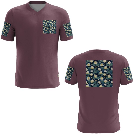 Serenity Blooms: Timeless Lotus Pattern 3D T Shirts