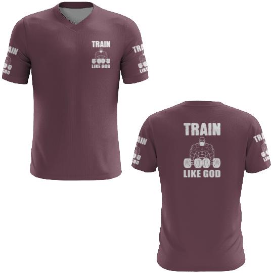 Train Like God Gym Instructor Gift 3D T Shirts