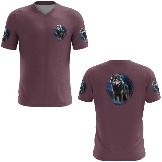 Wolf in the moonlight 3D T Shirts