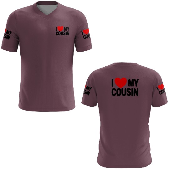I Love My Cousin Red Heart Redneck Love My Cousin 3D T Shirts