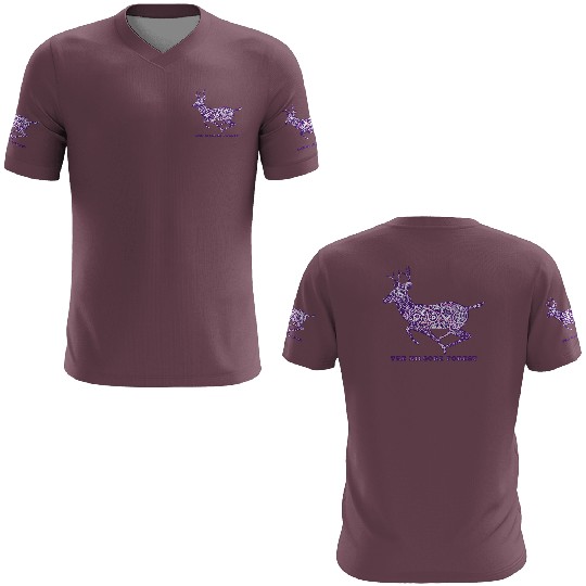 Deer - Violet 3D T Shirts