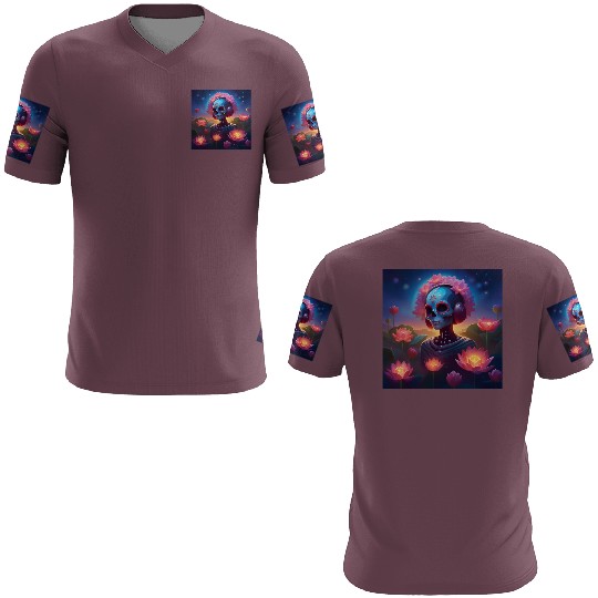 Sugar Skull Lotus Melody Medley 3D T Shirts