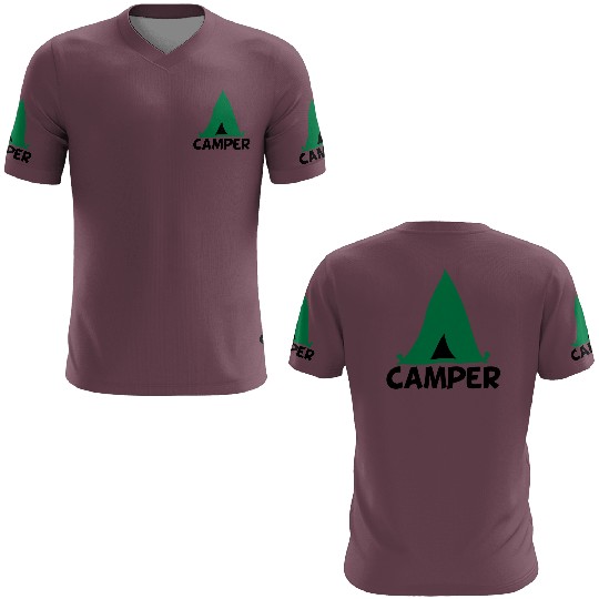 Camper tent green 3D T Shirts