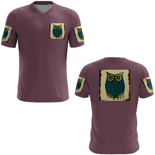 Mod Owl: Woodcut Owl 3D T Shirts