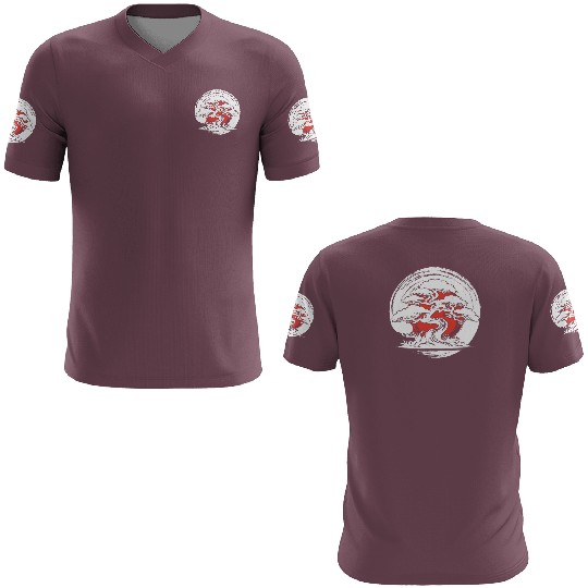 Bonsai Tree In Japanese Zen Buddhist Enso Circle T 3D T Shirts