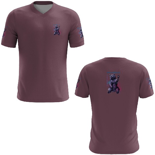 Hey Bear Painting 3D T Shirts