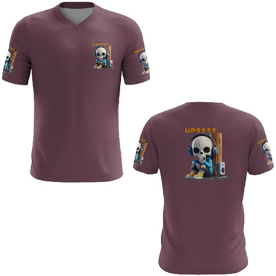 Chillin’ Skeleton DJ 3D T Shirts