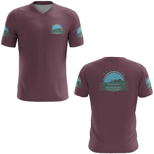 Peak of Strength: Inspirational Mountain Landscape 3D T Shirts