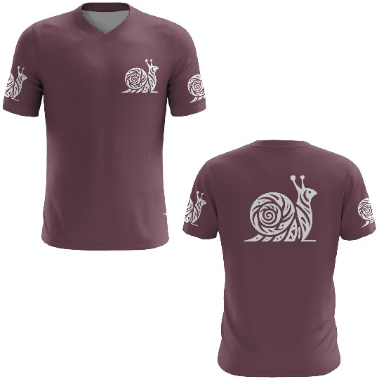 Snail With House In T Tattoo Style 3D T Shirts