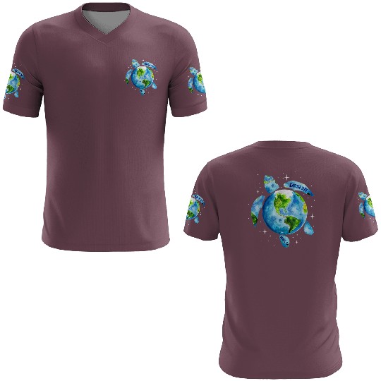Earth Day Restore Earth Sea Turtle Art 3D T Shirts