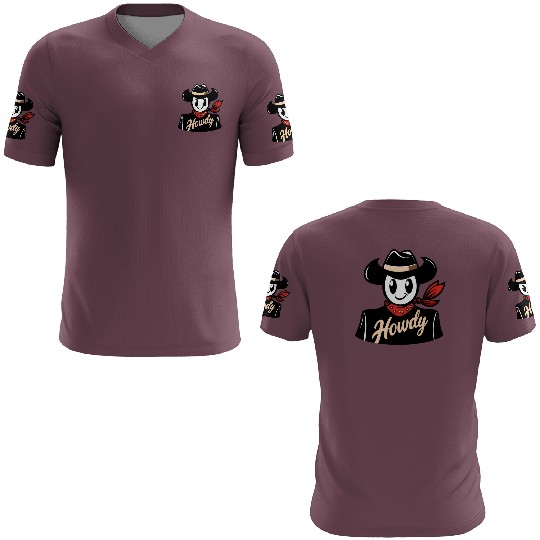 Howdy 3D T Shirts - Classic Fit, Short Sleeve