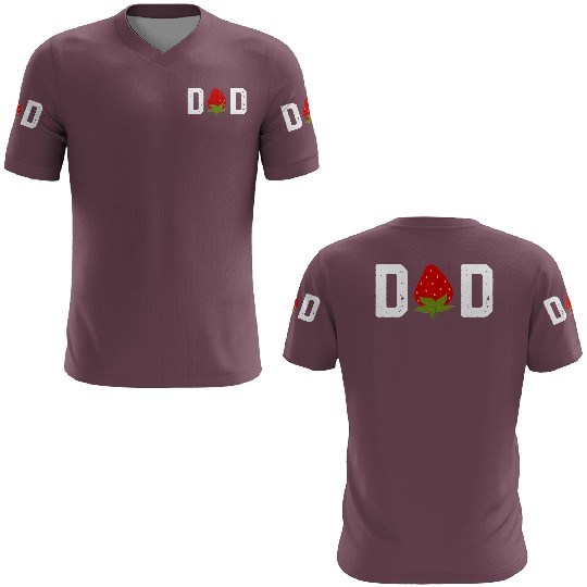 Strawberry Dad Fruit Lover Fruitarian Father's Day 3D T Shirts