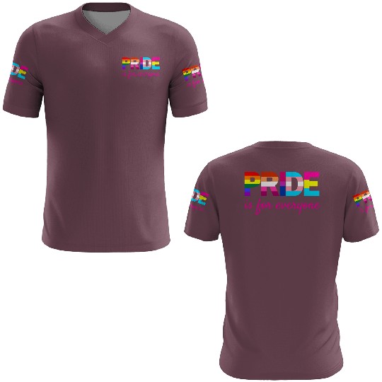 LGBTQ Pride Rainbow Colors Typography 3D T Shirts