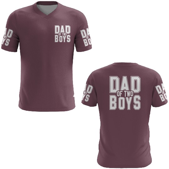Funny Dad of 2 Boys Father's Day 3D T Shirts