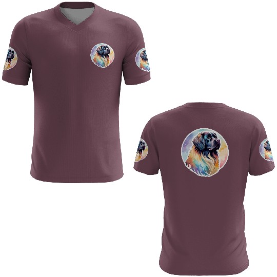 Newfoundland Dog Watercolor 3D T Shirts