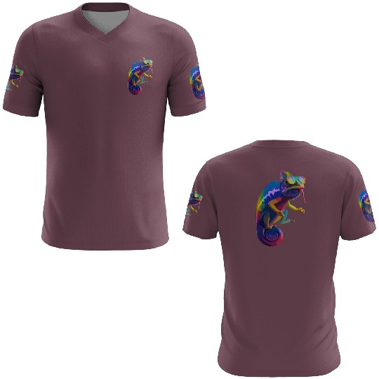 Psychedelic Chameleon Vibes 3D T Shirts