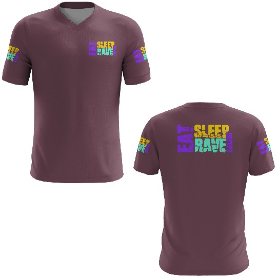 Eat Sleep Rave Repeat Daily Dance Music Party Life 3D T Shirts