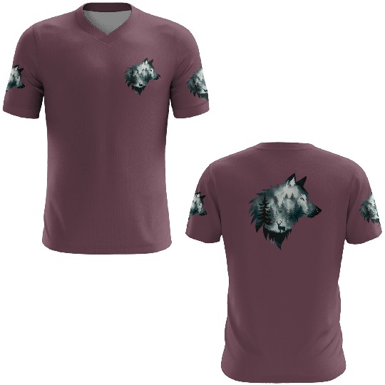 A Captivating Intricate Artwork Featuring A Wolf 3D T Shirts