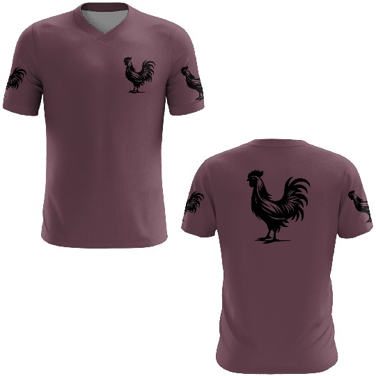 Cute Cock Pedigree Cock Large Plumage 3D T Shirts