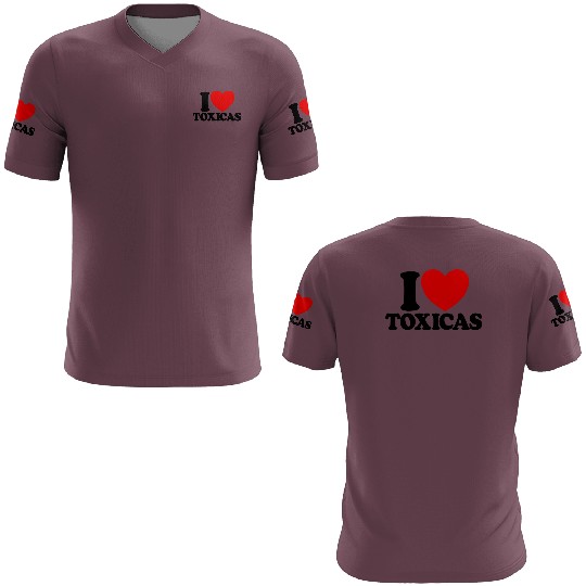 I Love Toxicas Red Heart Toxic Latinas Men'slove t 3D T Shirts