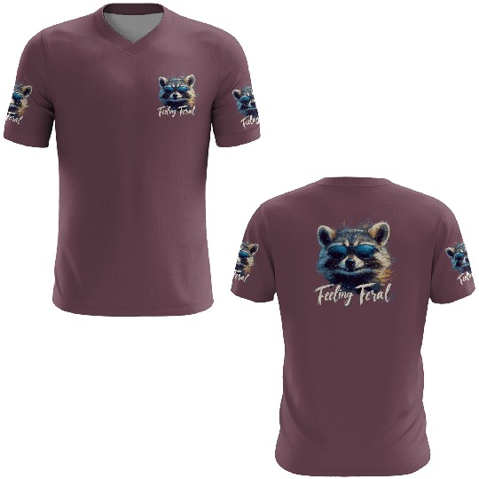 Feeling Feral Raccoon 3D T Shirts