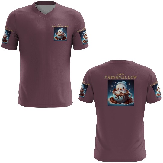Happy Marshmallow: A Winter Hug in a Mug 3D T Shirts