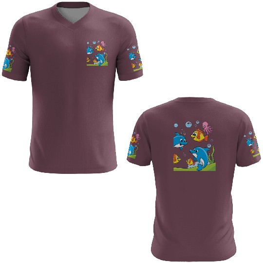 Dolphins and Friends 3D T Shirts