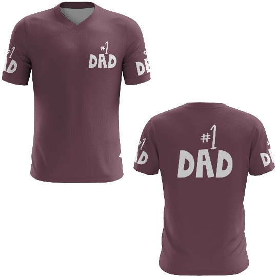 Father Number 1 Daddy Dad Papa Fathers Day 3D T Shirts