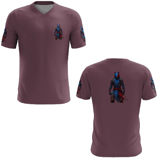 Samurai wolf 3D T Shirts