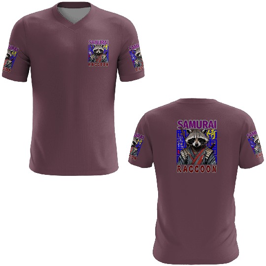 Samurai Raccoon 3D T Shirts