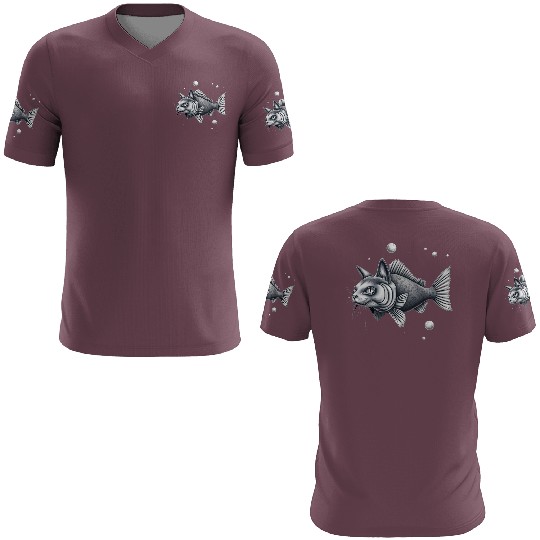 The cat fish 3 3D T Shirts